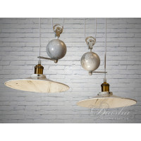 Люстра Loft на 2 плафона Diasha 9016-2WH-G