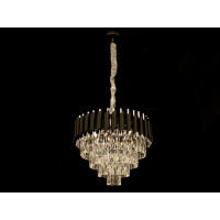 Современная хрустальная люстра для зала спальни гостиной Diasha 201202/500BK+HR Современная хрустальная люстра для зала спальни гостиной Diasha 201202/500BK+HR