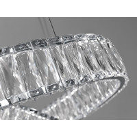 Гармонійна новинка, кришталева світлодіодна люстра, 180 Вт, хром Diasha 536/800CH