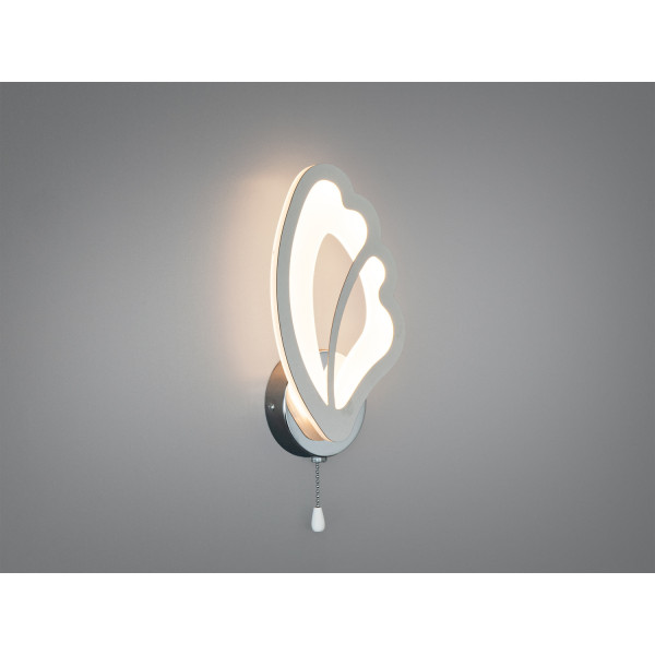 Настінний LED світильник метелик, 20W, білий Diasha 8166/1HR