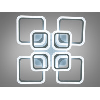 Світлодіодна люстра Серія 8060 сіра 145W з пультом та диммером Diasha A8060/4+4GRLED3colordimmer