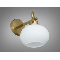 Бра лофт бронза матове скло куля Diasha LQ7106/1WBR