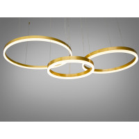 Сучасна світлодіодна люстра кільця, 105W, бронза Diasha 1029-600+400+300BR