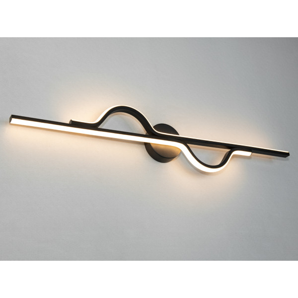 Стильний лінійний світлодіодний світильник на стіну, 36 Вт, чорний Diasha 9101/800BK Стильний лінійний світлодіодний світильник на стіну, 36 Вт, чорний Diasha 9101/800BK