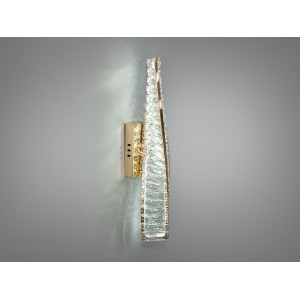 Унікальний настінний кришталевий LED світильник, 15W, золото Diasha 531/1B-500G