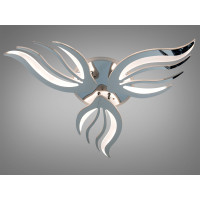 Стельова LED люстра 150 Вт хром з пультом до 25 м2 Diasha 2527/3HRLED3colordimmer