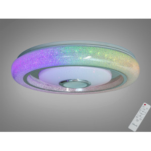 Смарт LED люстра біла 80 Вт RGB з Bluetooth Diasha DB-8314/500RGB+MP3