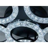Люстра стельова LED кільця Diasha чорна 83 Вт Diasha MX4770/5+1SBK