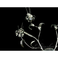 Стильне галогенова бра "Квіткові мотиви", хром Diasha 3068/2HRW