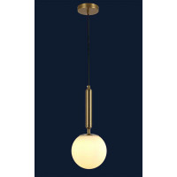 Люстра шар в стиле лофт белая Levistella 9163515-1 BRZ+WH