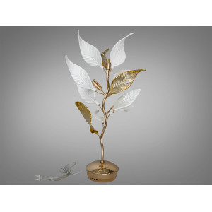 Стильна настільна лампа з керамічними елементами, 3 лампи, золото Diasha 7208-3TBGD