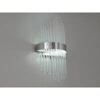 Сучасний настінний приліжковий світлодіодний світильник,18 Вт, хром Diasha 839/2CH