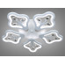 Стельова LED люстра з диммером та підсвічуванням, 135W Diasha 8149/5WHLED3colordimmer