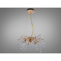 Люстра Diasha Серія Гліцинія хром кришталева 6 ламп Diasha 607-450GD