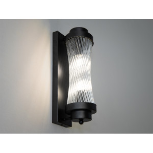 Сучасний настінний світильник на 2 лампи, чорного кольору Diasha F3818BK