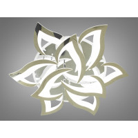 Сучасна декоративна люстра під стелю led з пультом, 115W, хром Diasha 8146/6+3HRLED3colordimmer