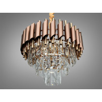 Современная хрустальная люстра 5 ламп Diasha 9001-400CF+SGD