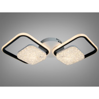 Стельова світлодіодна люстра Diasha чорна 135W Diasha 2566WH+BKdimmer