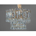 Шедевральна підвісна кришталева люстра овальної форми  на 10 ламп Diasha 310-800x300GD