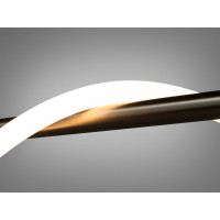 Сучасна світлодіодна люстра з серії "Роуплайт", чорний хром, 15W Diasha SY9609-L1200BHR