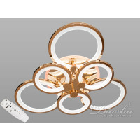 Стельова люстра з диммером і LED підсвічуванням, колір золото, 110W Diasha D8022/3+3GLED3colordimmer Стельова люстра з диммером і LED підсвічуванням, колір золото, 110W Diasha D8022/3+3GLED3colordimmer