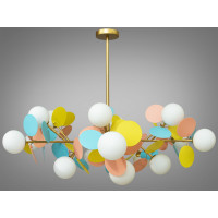 Люстра в современном стиле для детской комнаты Diasha 1097-18GD+multi