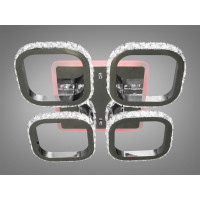 Люстра светодиодная в спальню потолочная 65W Diasha S8303/4LED3colordimmer