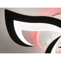 Стельова світлодіодна люстра з пультом, димером, 45W, чорна Diasha 8146/3BKLED3colordimmer