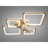 Стельова декоративна LED люстра з комбінованим освітленням, 100W Diasha 8157/2+2GLED3colordimmer