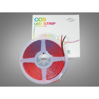 COB LED стрічка 12В, 320 діодів на метр, 8мм, червоний Diasha P12-COB-320-RED-20-8