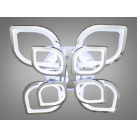 LED люстра потолочная с диммерным пультом и подсветкой Diasha 8073/4+4HR LED 3color dimmer
