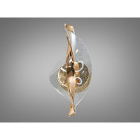 Дизайнерський світильник світлодіодний на стіну, 6Вт, золото Diasha F3851-3