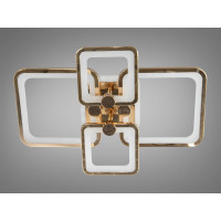 Плоска світлодіодна люстра з пультом, диммером, підсвіткою, 70W Diasha 8208/4GLED3colordimmer