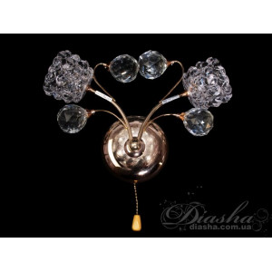 Добірне, вишукане бра з галогенними лампами, колір-золото Diasha 8342/2GGALOGEN