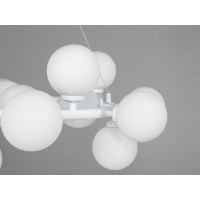 Повітряна підвісна люстра в стилі Loft - "Бульбашки", 20 ламп, біла Diasha LQ7063/20WH