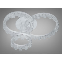 Люстра стельова LED Diasha MX78204 біла 87 Вт кільця з акрилу Diasha MX78204/1+1+1WH