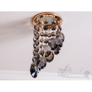 Точковий світильник із кришталевими підвісками Diasha 6016EGD-SM