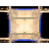 Стельова світлодіодна люстра з диммером 80W Diasha QX2519/4WHLED3colordimmer