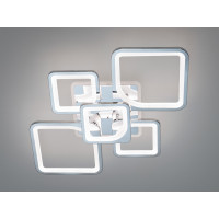 Пристельова LED люстра Серія 8060 хром пульт дімер підсвітка 95Вт Diasha 8060/2+3HRLED3colordimmer