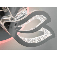 Стельова світлодіодна люстра з пультом, підсвічуванням, 55W, хром Diasha 2455/3HRLED3colordimmer