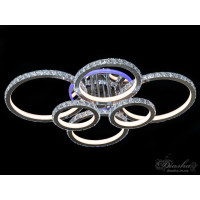 Хрустальная потолочная светодиодная LED люстра с подсветкой Diasha 8306/6NEW HR LED RGB dimmer