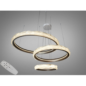 Підвісна люстра LED Diasha шампань 195Вт пульт Diasha MD35285/800+600+400CG
