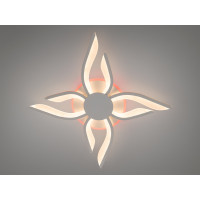 Стельова led люстра кільця з пультом, диммером, підсвіткою, 40W, біла Diasha 2481/4+4WHLED3colordimmer