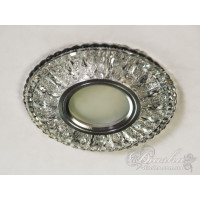 Точковий світильник з LED підсвічуванням прозоре скло 3Вт Diasha 7809WH