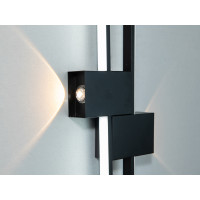 Оригінальне лінійне світлодіодне бра, 30W, чорне Diasha 1562/800BK