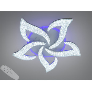 Стельова LED люстра біла 75W пульт димер Diasha 2597/5WHLED3colordimmer