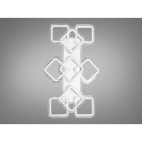 Светодиодная люстра в спальню 115W Diasha MX2505/3+3+3SWHLED3colordimmer