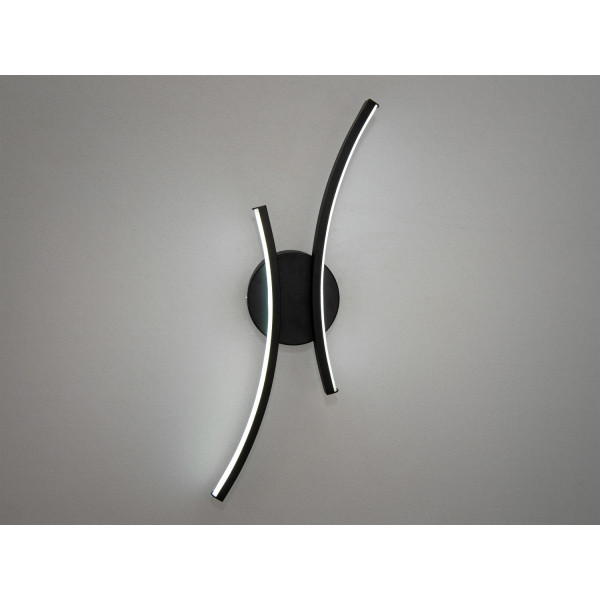 Модне світлодіодне бра в спальню, 15 Вт, чорний Diasha MX2205-2BK Модне світлодіодне бра в спальню, 15 Вт, чорний Diasha MX2205-2BK