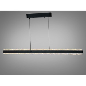Лінійна світлодіодна люстра підвіс для ресторанів, 50W, сіра Diasha XH1002/1200BK