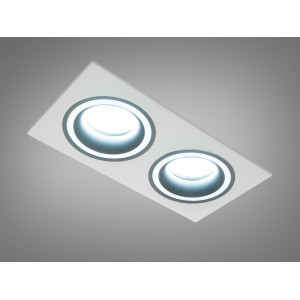 Поворотний точковий світильник серія "Аluminium" Diasha QXL-1732-S2-WH+BK